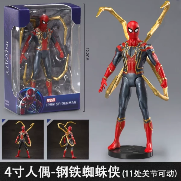 真正的漫威復仇者聯盟、鋼鐵人、蜘蛛人、美國隊長、薩諾斯公仔玩具公仔