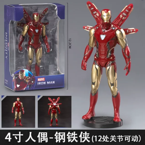 真正的漫威復仇者聯盟、鋼鐵人、蜘蛛人、美國隊長、薩諾斯公仔玩具公仔
